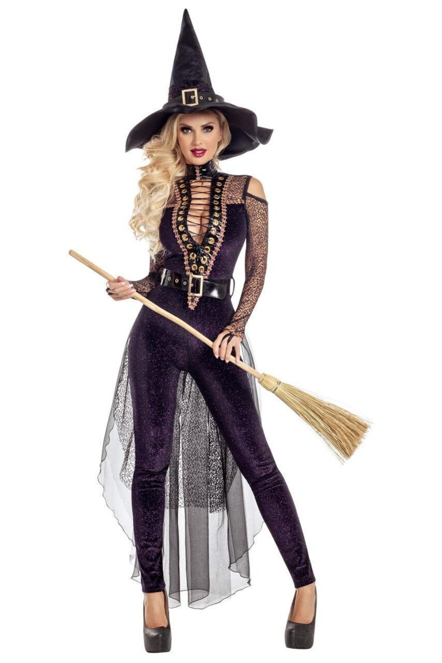 9840 Midnight Violet Witch Costume, Size Large